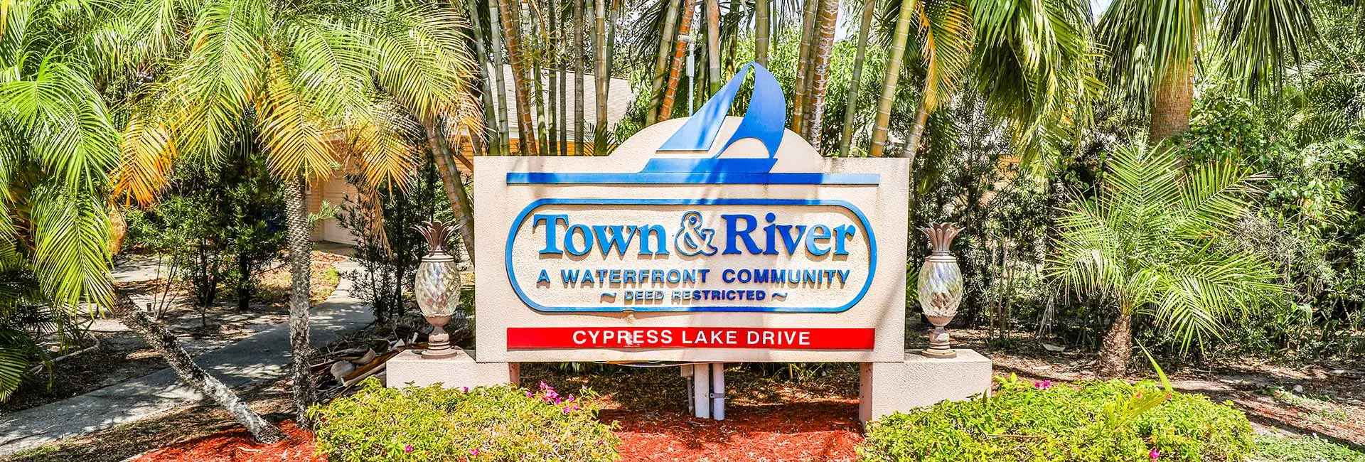 Town & River community sign
